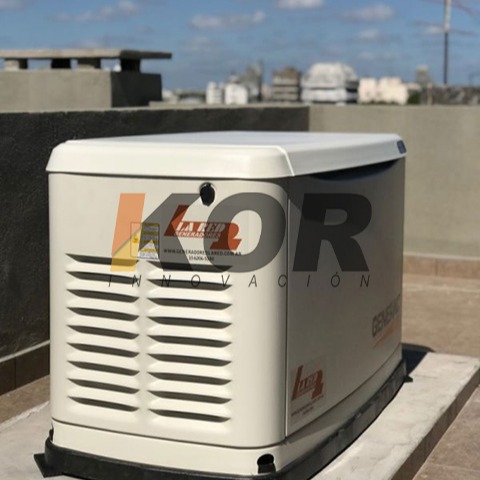 Generador instalado en terraza
